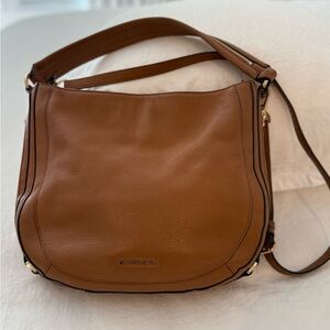 Michael Kors Brown Leather Hobo Bag